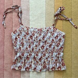 Ulla Johnson Nora Tie Sleeve Top in Wisteria